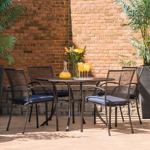 Kettler Pilano 5-Piece Wrought Iron Dining Set (48-inch Table)