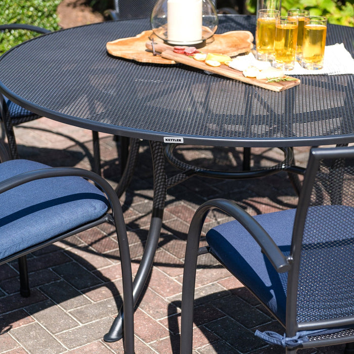 Kettler Pilano 7-Piece Round Wrought Iron Dining Set