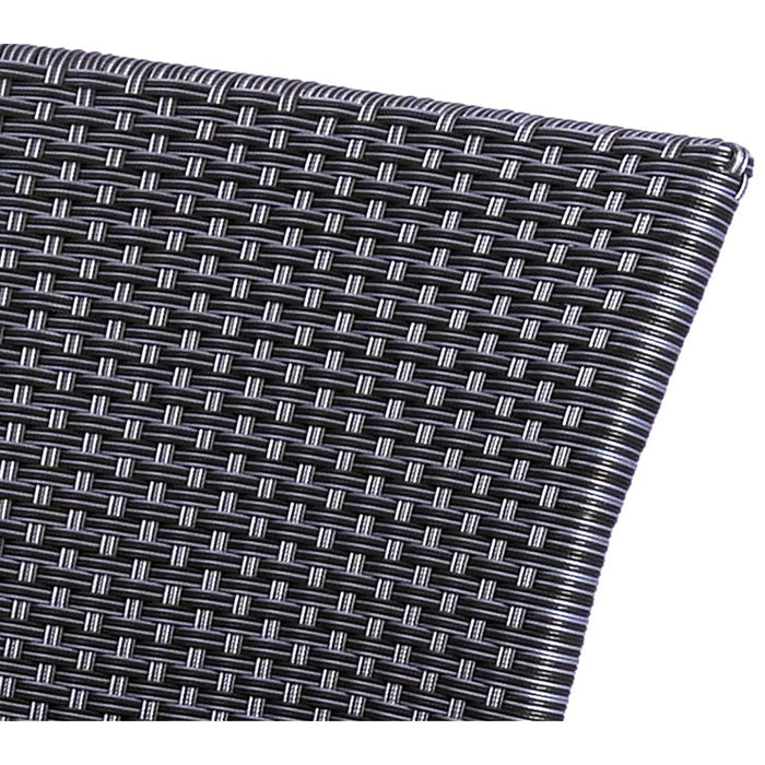 Kettler Pilano Woven Stackable Arm Chairs, Silver/Grey Weave - Set Of 6