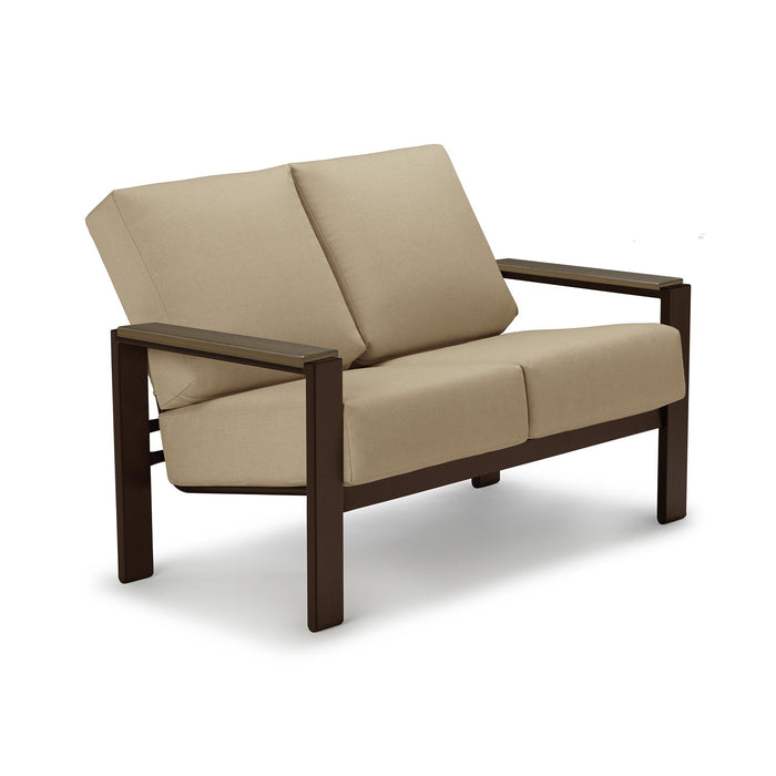 Telescope Casual Larssen Deep Seat Cushion Two-Seat Loveseat w/ Polymer Accents