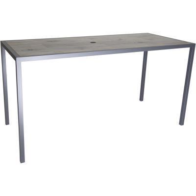 OW Lee Quadra Counter Table 33" x 75" Rectangle with umbrella hole