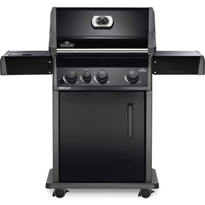 Napoleon Rogue 425 Propane Gas Grill W/Range Side Burner Black