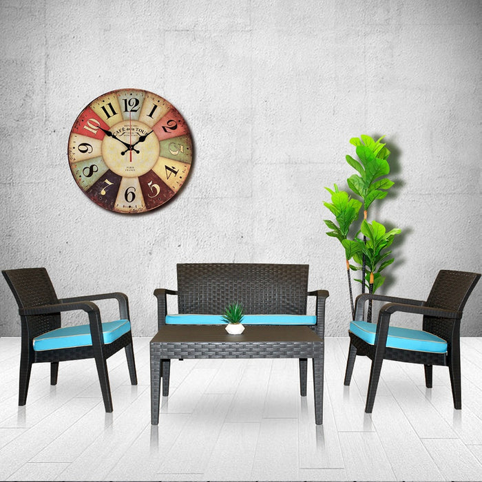 Alaska 4-Piece Seating Set with Cushions - Anthracite