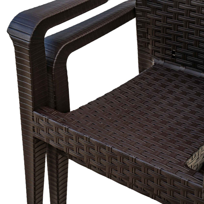 Rainbow Outdoor Alaska 4-Piece Seating Set - Brown