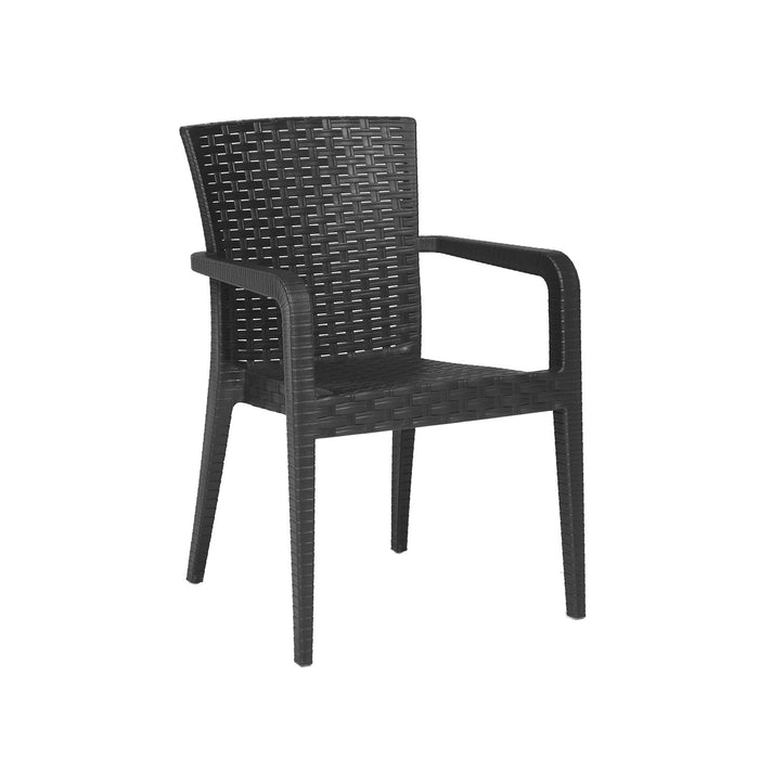 Alberta 5-Piece Dining Set - Anthracite