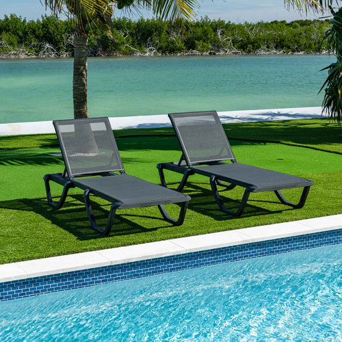 Rainbow Outdoor Florence Set of 2 Chaise Lounger