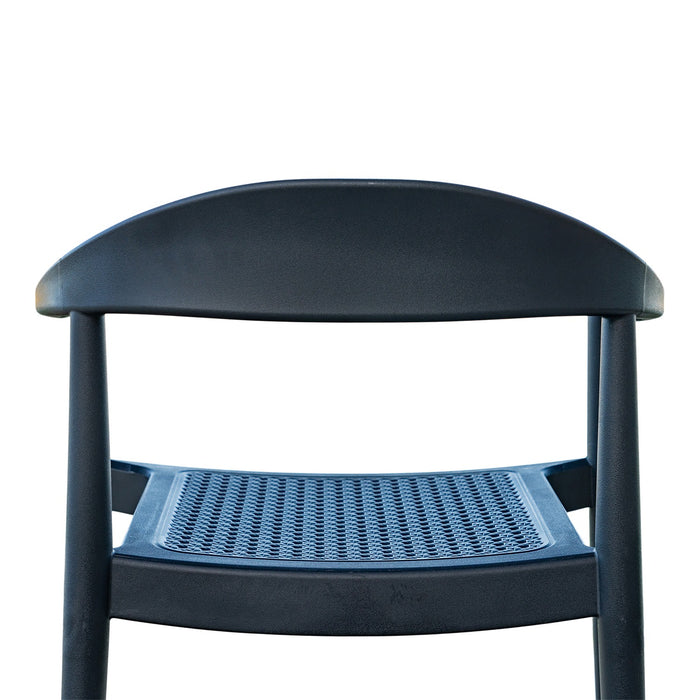 Kennedy Set of 2 Stackable Armchair - Anthracite