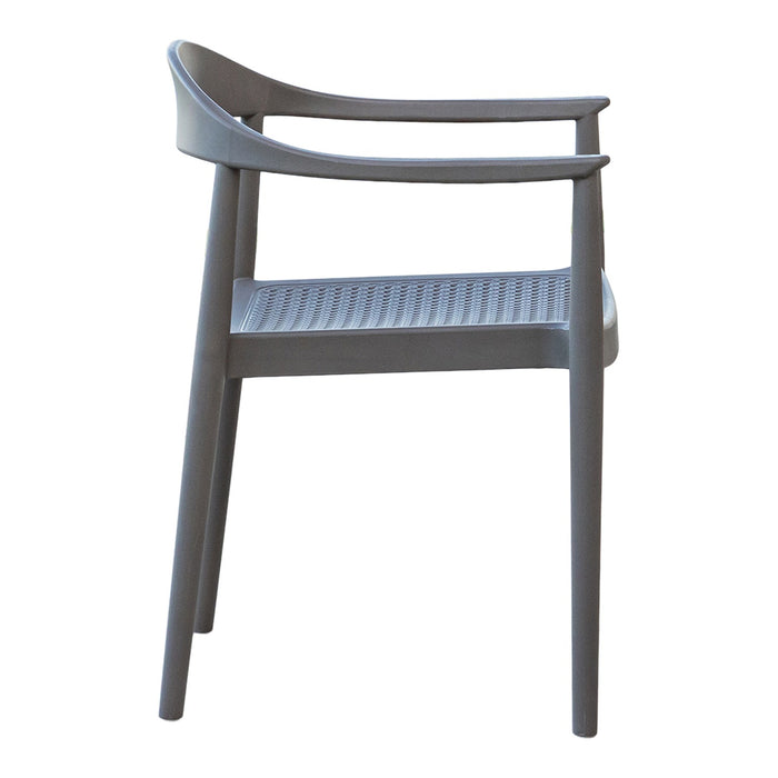 Kennedy Set of 2 Stackable Armchair - Cappuccino