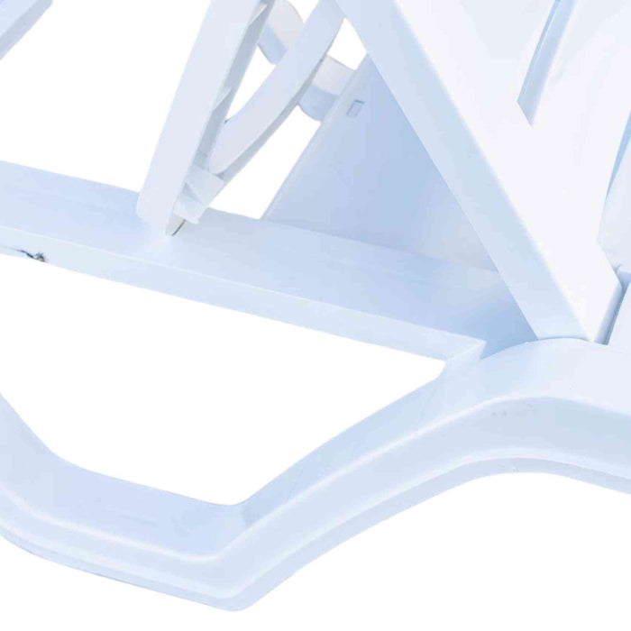 Lara Set of 2 Stackable Chaise Lounge White