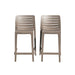 Rainbow Outdoor Leva Set of 2 Barstools - Cappuccino