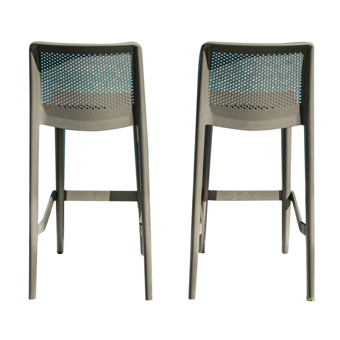 Rainbow Outdoor Lisa Set of 2 Barstools - Cappuccino