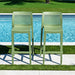 Rainbow Outdoor Lisa Set of 2 Barstools - Green