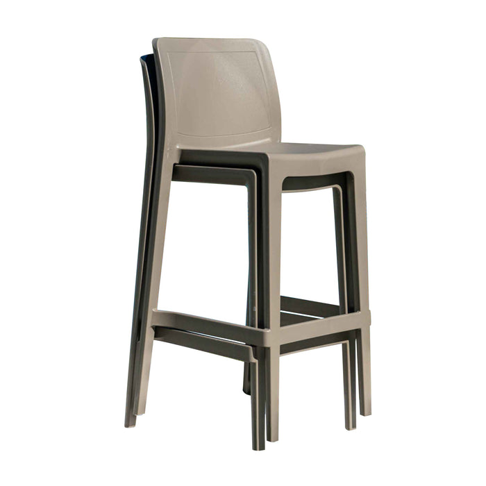 Rainbow Outdoor Luna Set of 2 Barstools - Cappuccino