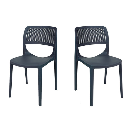 Rainbow Outdoor Mila Set of 2 Stackable Side Chair