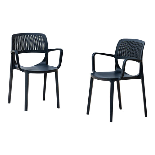 Rainbow Outdoor Mila Set of 2 Stackable Armchair