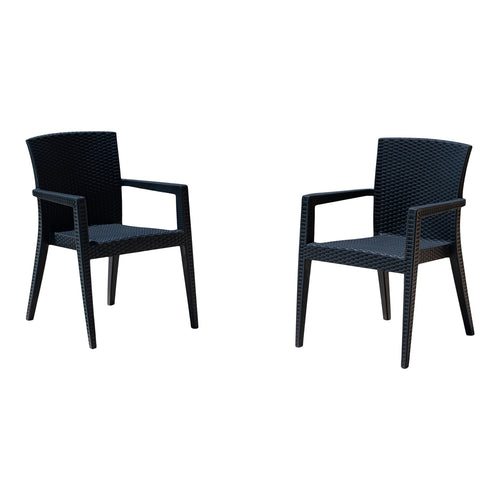 Rainbow Outdoor Montana Set of 2 Stackable Armchair