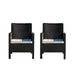 Rainbow Outdoor Nova Set of 2 Lounge Chairs W/Cushion - Brown
