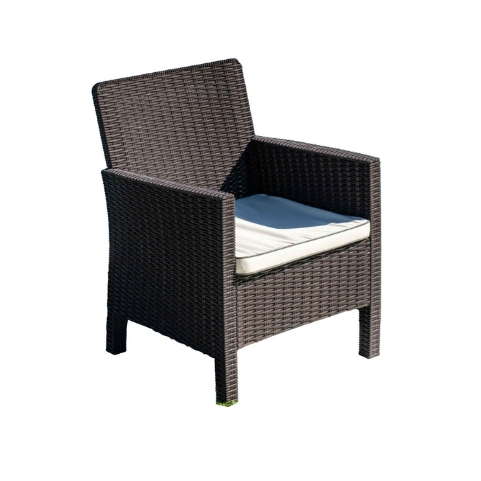 Rainbow Outdoor Nova Set of 2 Lounge Chairs W/Cushion - Brown