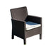 Rainbow Outdoor Nova Set of 2 Lounge Chairs W/Cushion - Brown