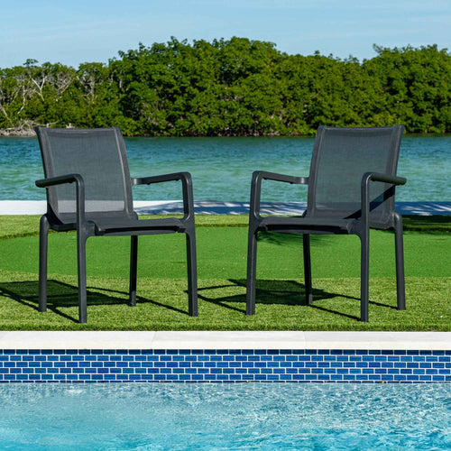 Rainbow Outdoor Paris Set of 2 Sling Armchairs