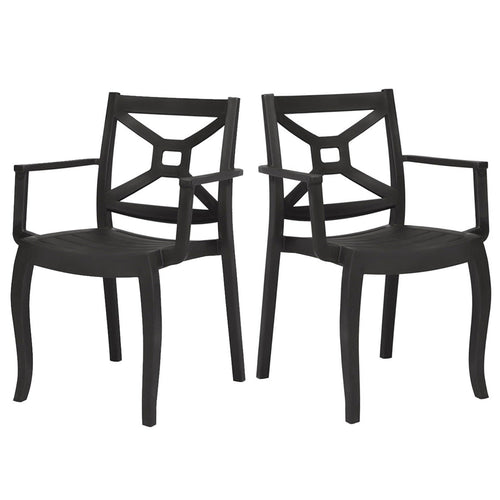Rainbow Outdoor Zeus Set of 2 Stackable Armchair