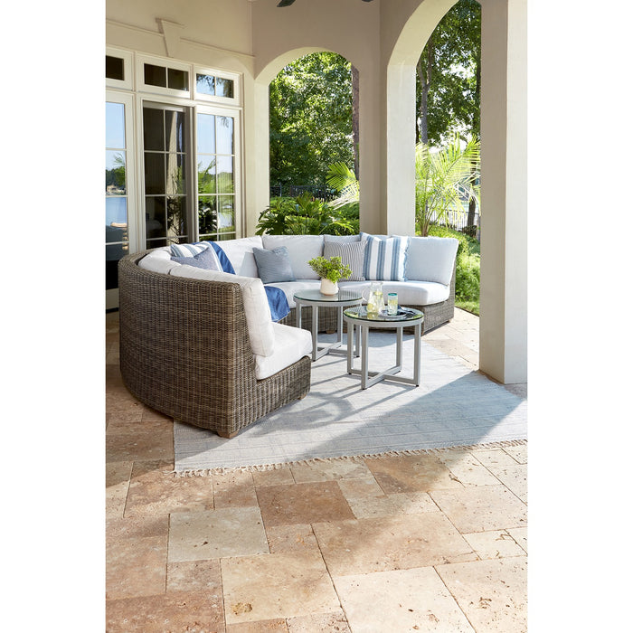 Lane Venture Oasis Curved Armless Loveseat
