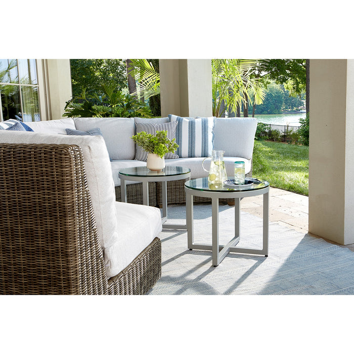 Lane Venture Oasis Curved Armless Loveseat