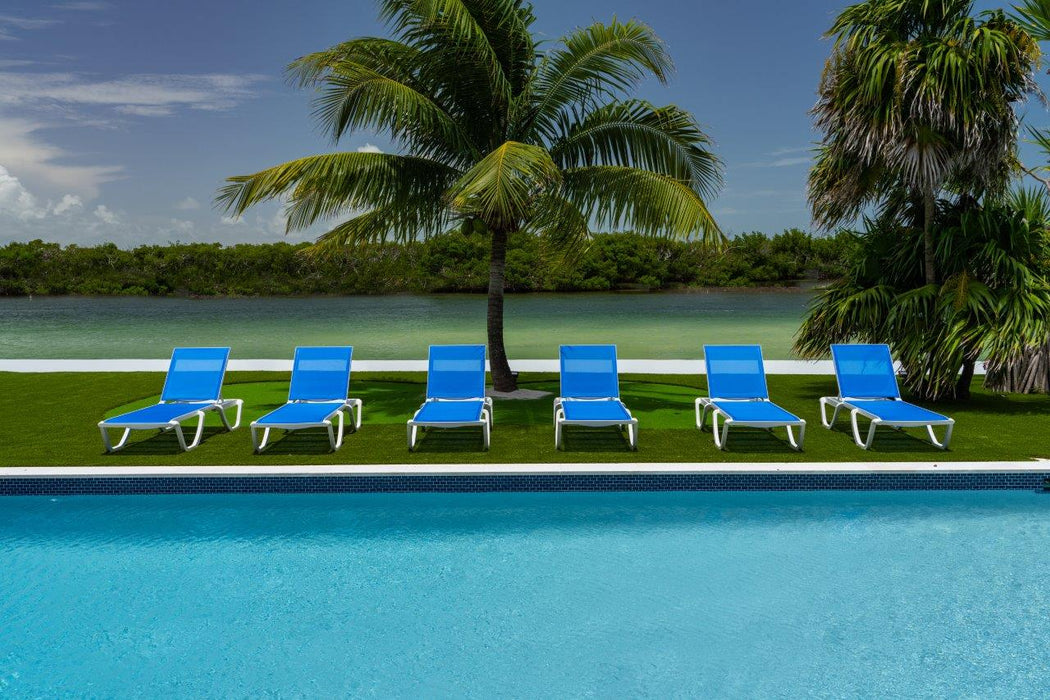 Rainbow Outdoor Florence Set of 2 Chaise Lounger - Blue