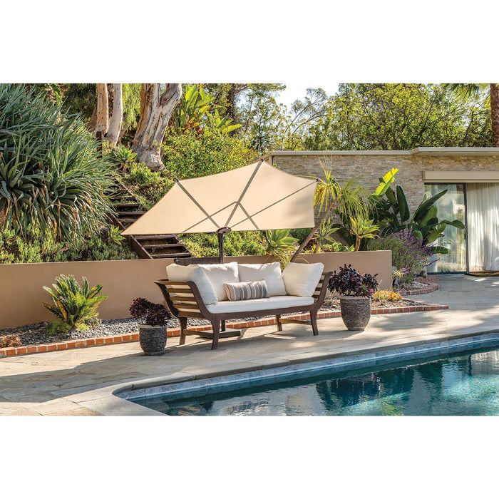 Simply Shade Amelia 9′ x 4.76′ Half Umbrella