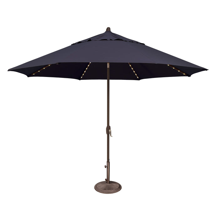Simply Shade Lanai Pro 11′ Octagon Auto Tilt Market Umbrella with Starlights