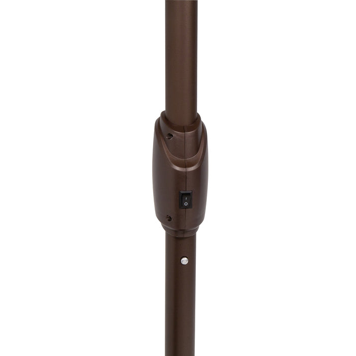 Simply Shade Lanai Pro 11′ Octagon Auto Tilt Market Umbrella with Starlights