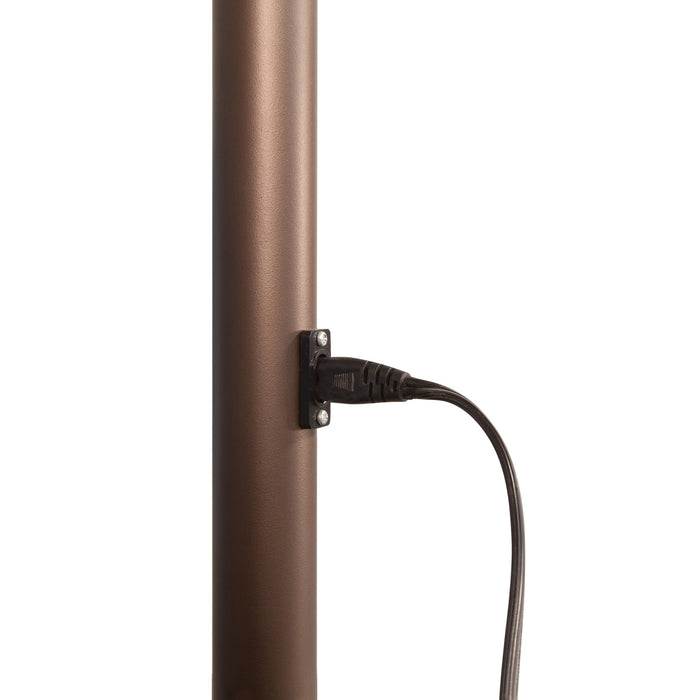 Simply Shade Lanai Pro 11′ Octagon Auto Tilt Market Umbrella with Starlights