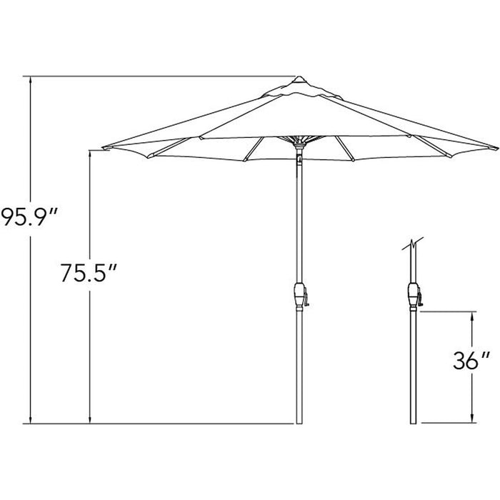Simply Shade Aruba 9′ Octagon Auto Tilt Market Umbrella