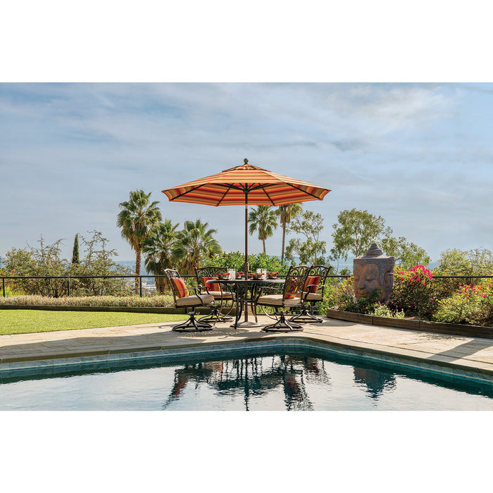 Simply Shade Catalina 9′ Octagon Push Button Tilt Market Umbrella