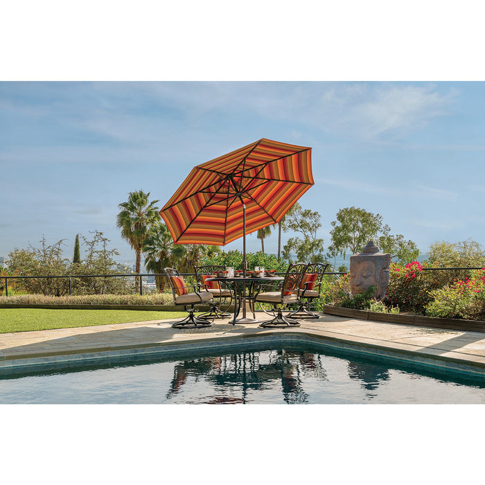 Simply Shade Catalina 9′ Octagon Push Button Tilt Market Umbrella