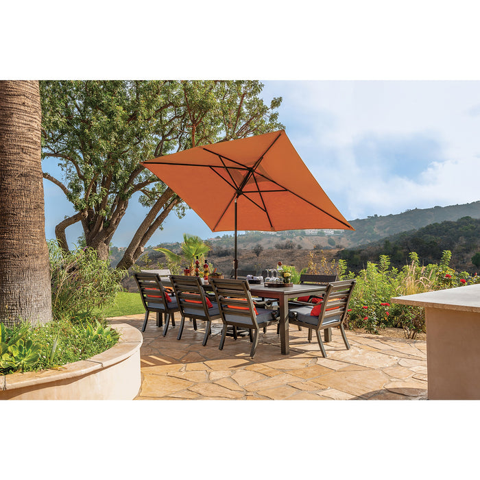 Simply Shade Catalina 6.6′ x 10′ Rectangle Push Button Market Umbrella