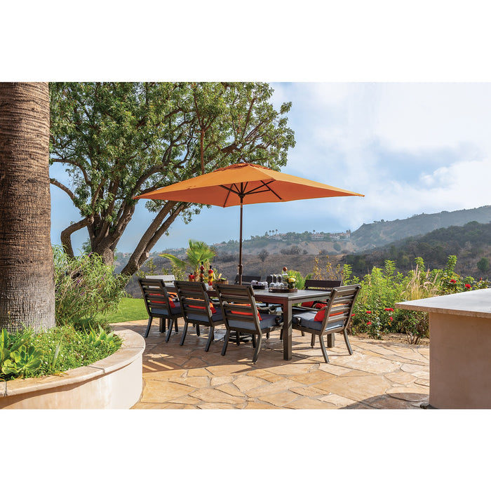 Simply Shade Catalina 6.6′ x 10′ Rectangle Push Button Market Umbrella