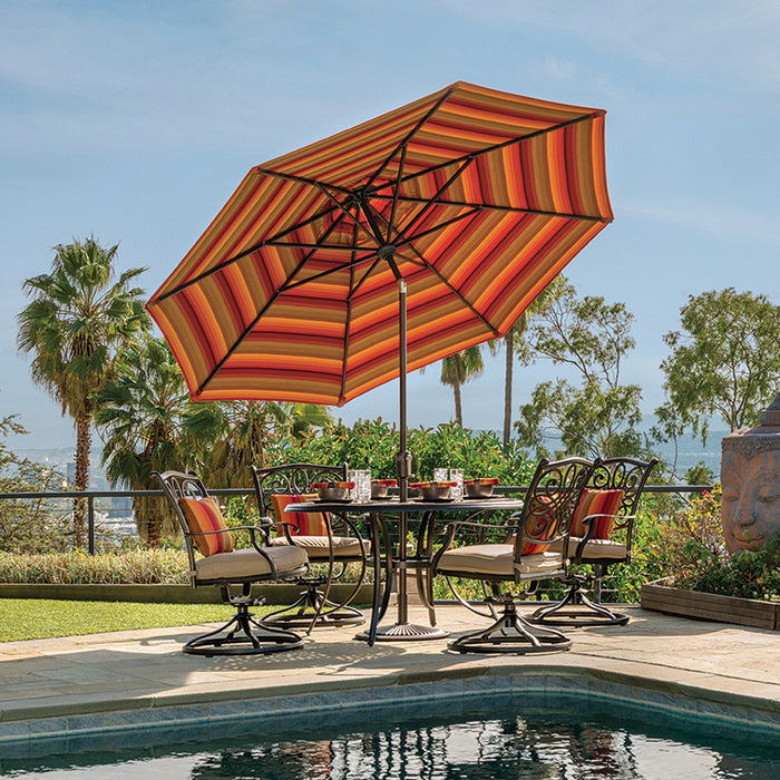 Simply Shade Catalina 9′ Octagon Push Button Tilt Market Umbrella