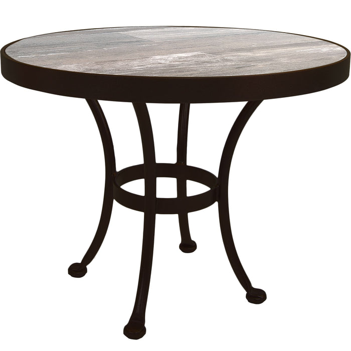OW Lee Standard Iron Side Table with 24" round top
