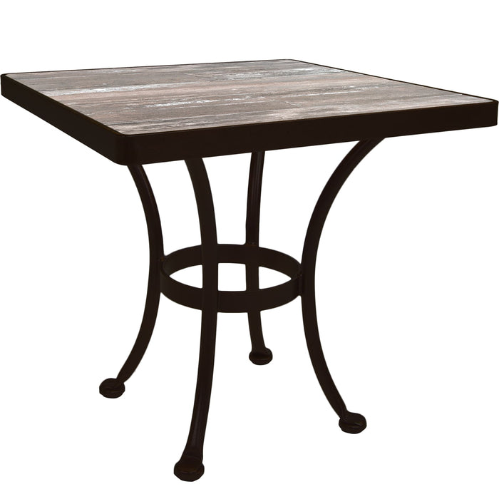 OW Lee Standard Iron Side Table with 24" square top