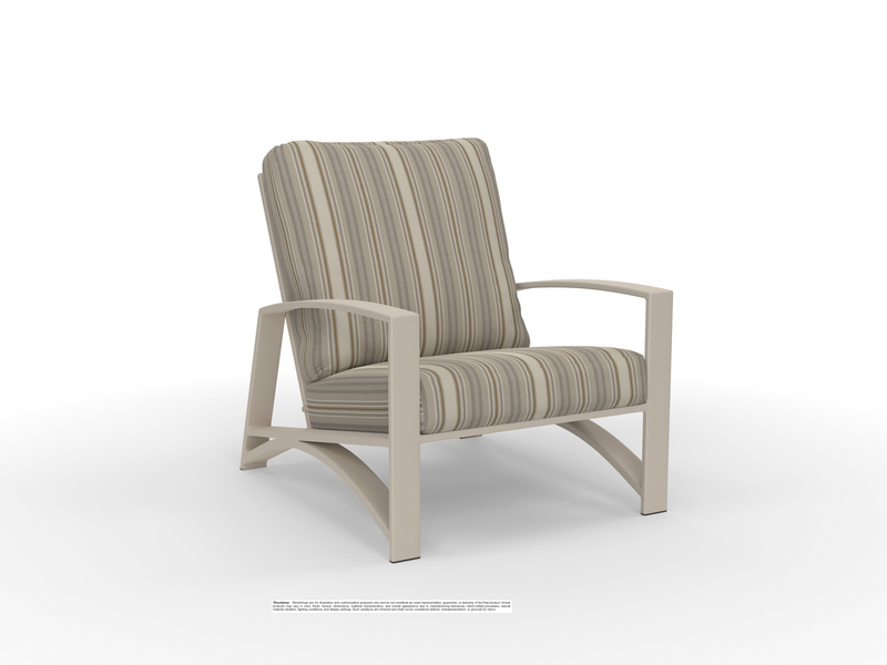 OW Lee chair in Sand Dollar finish with Mojave Twill Elk fabric