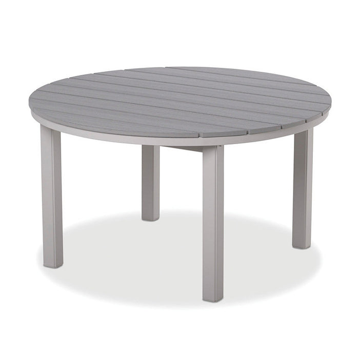 Telescope Casual Rustic Polymer Balcony Height Table With 54" Round Table Top