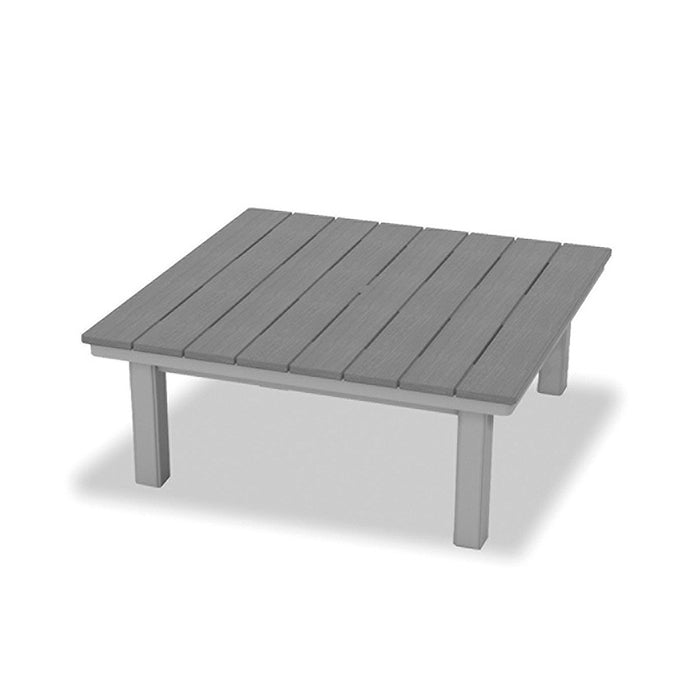 Telescope Casual Rustic Polymer Coffee Table Height Table With 42" Square Table Top
