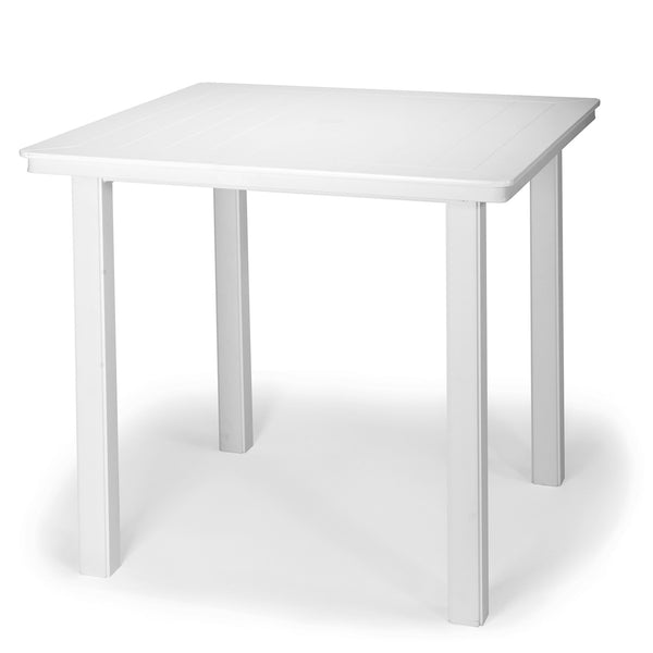 Slat Balcony Height Table With 42" Square Table Top