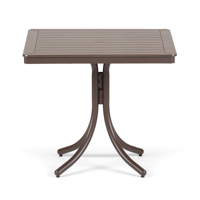 Telescope Casual Slat Dining Height Table With 36" Square Table Top