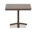 Slat Dining Height Pedestal Table With 36" Square Table Top