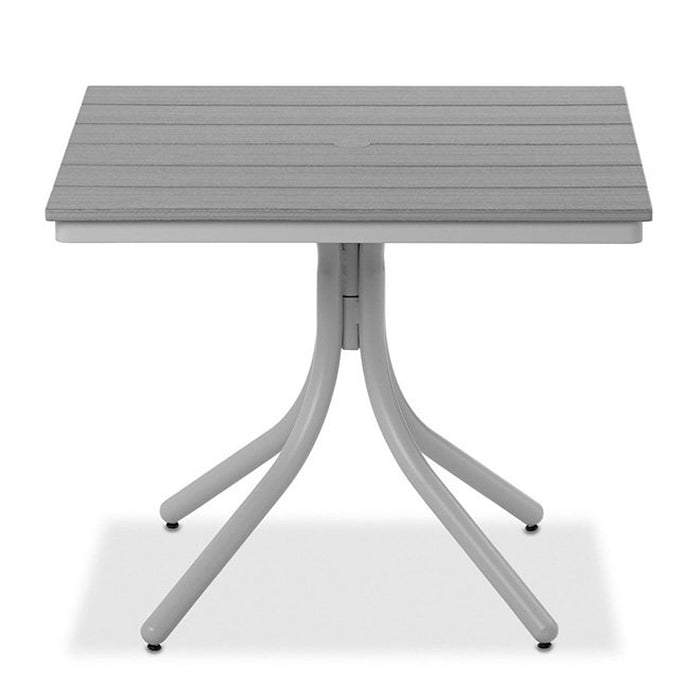 Telescope Casual Rustic Polymer Dining Height Table With 36" Square Table Top