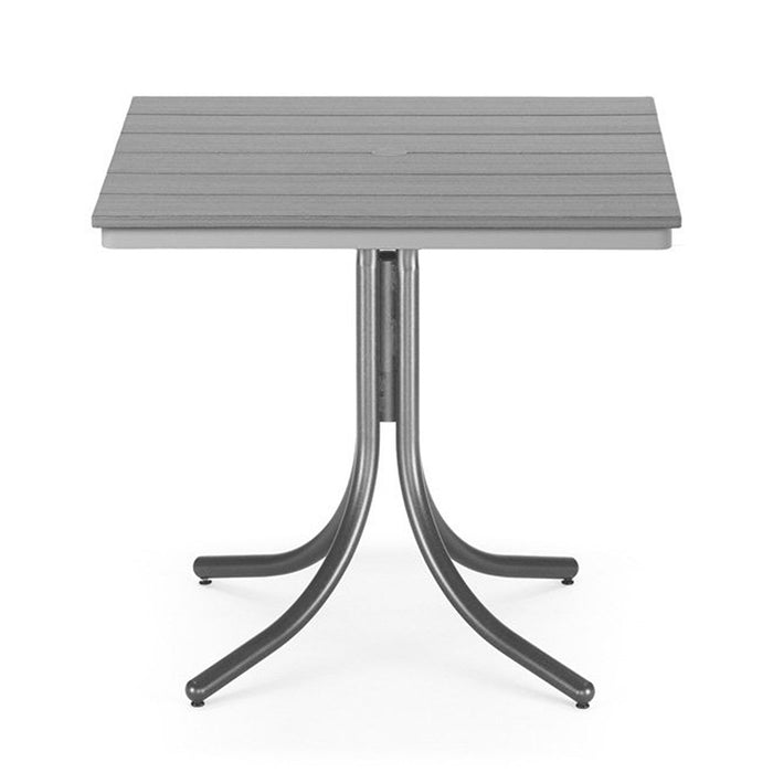 Telescope Casual Rustic Polymer Balcony Height Table With 36" Square Table Top