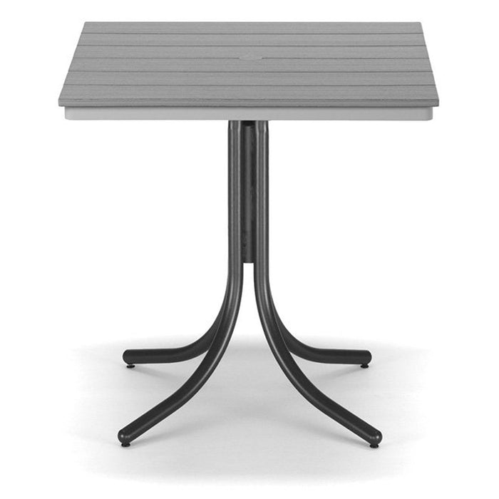 Telescope Casual Rustic Polymer Bar Height Table With 36" Square Table Top