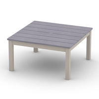 36" Square Rustic Polymer Coffee Table